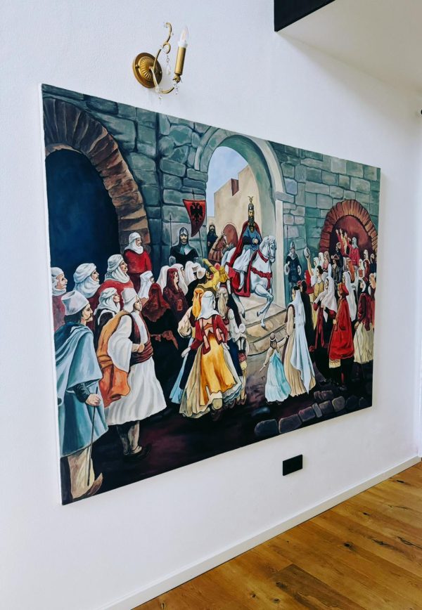 Kthimi i Gjergj Kastriotit Skenderbeut, Krujë Nëntor 1443 – Bild 2