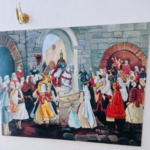 Kthimi i Gjergj Kastriotit Skenderbeut, Krujë Nëntor 1443