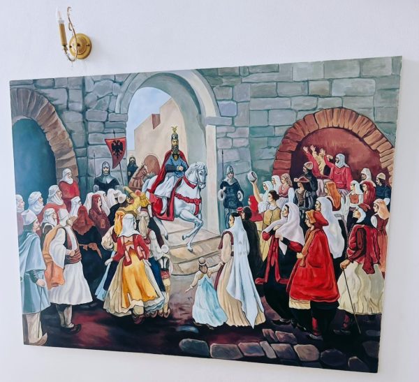 Kthimi i Gjergj Kastriotit Skenderbeut, Krujë Nëntor 1443